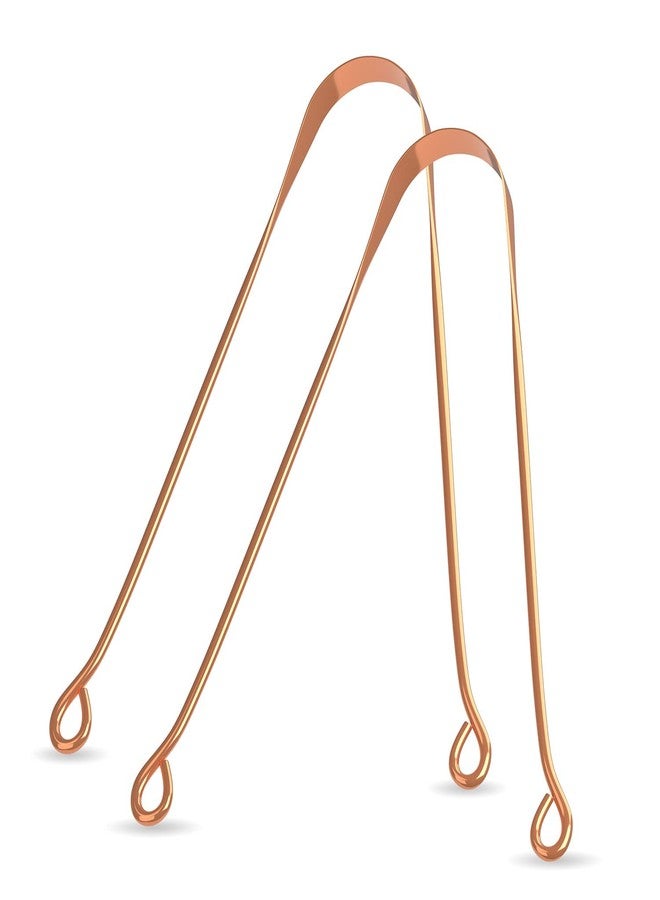 Skab® Pure Copper Tongue Cleaner For Adults | Single Piece Tongue Scraper For Fresh Breath, Bacteria Removal & Oral Care | Eco-Friendly Reusable Design